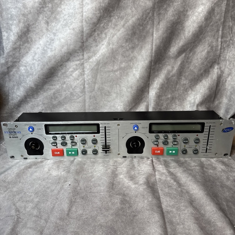 STANTON S-550 PROFESSIONAL‎ FRONT LOADING DUAL CD PLAYER - parts only UNTESTED